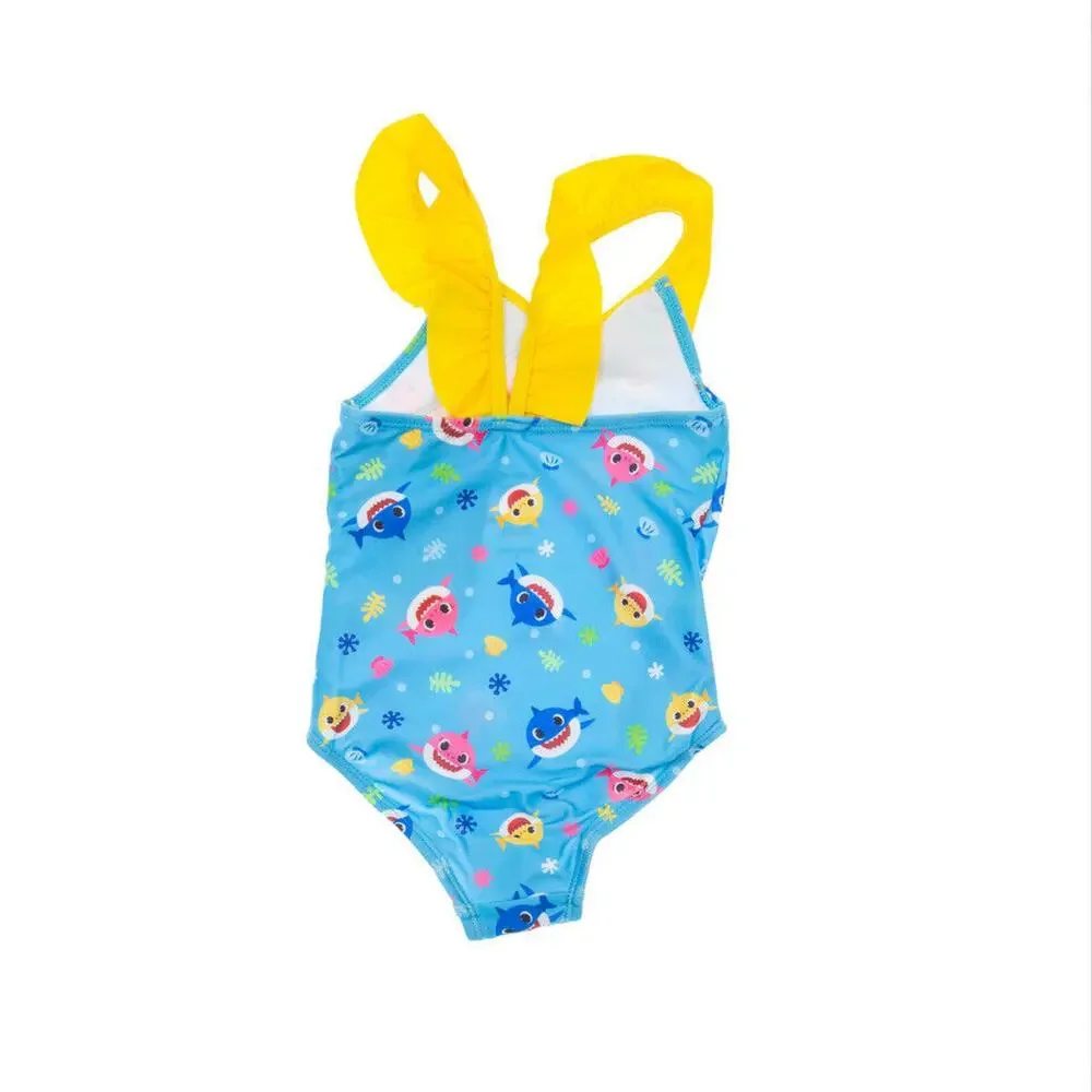 Baby Shark Crossover One Piece Bathing Suit Blue Size 2T 4360 - Picture 2 of 2